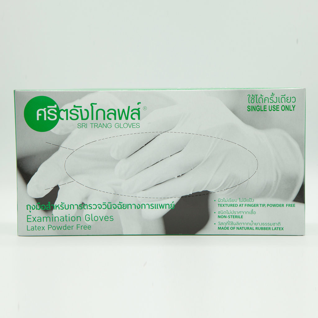 SRI TRANG Gloves Examination Gloves Latex Powder Free seahill.co.th