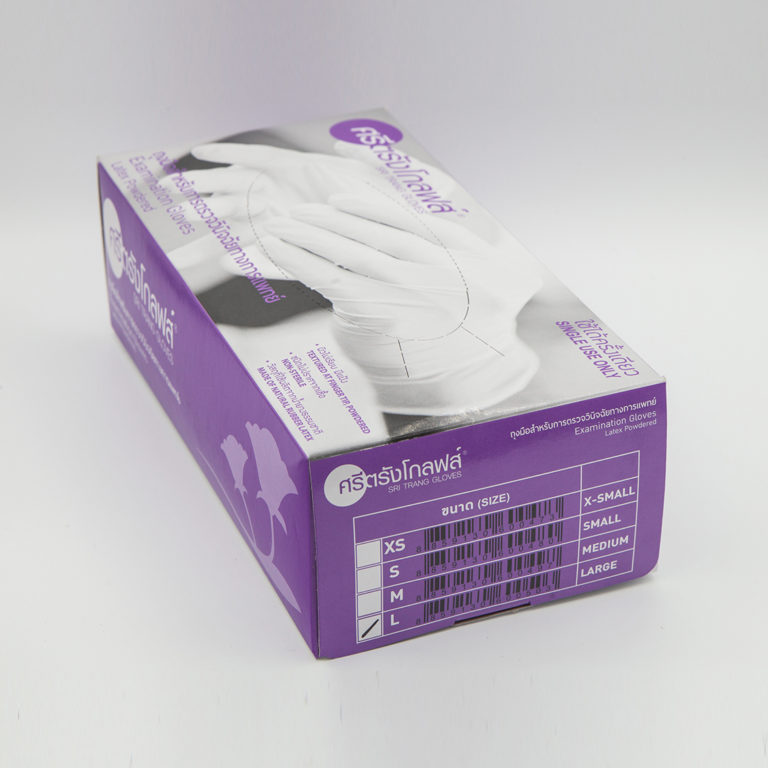 SRI TRANG Gloves Examination Gloves Latex Powdered seahill.co.th