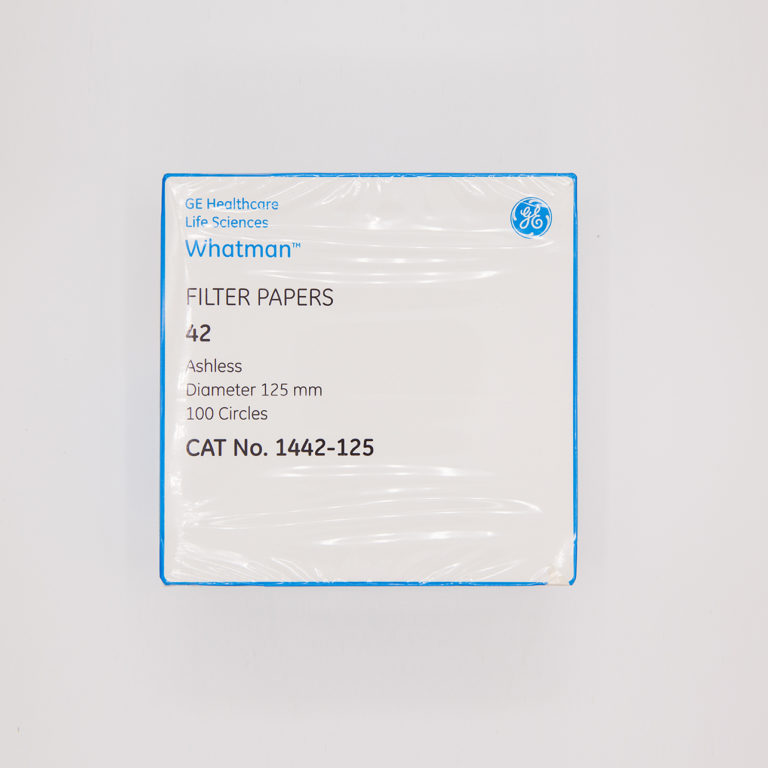 WHATMAN filter paper No.42,125 mm./Pore size2.5 um – sea-hill.co.th