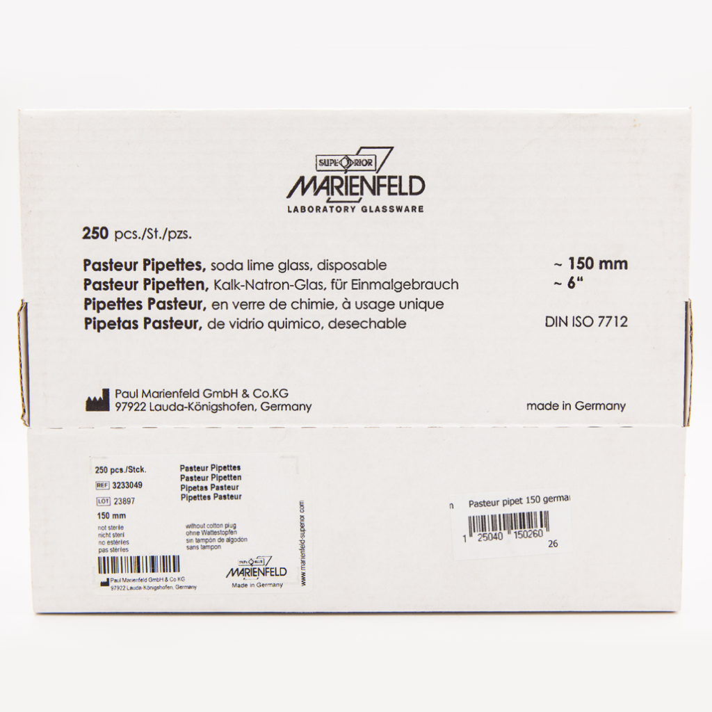 HIRSCHMANN Pasteur Pipette Glass Long.15cm9250101 seahill.co.th